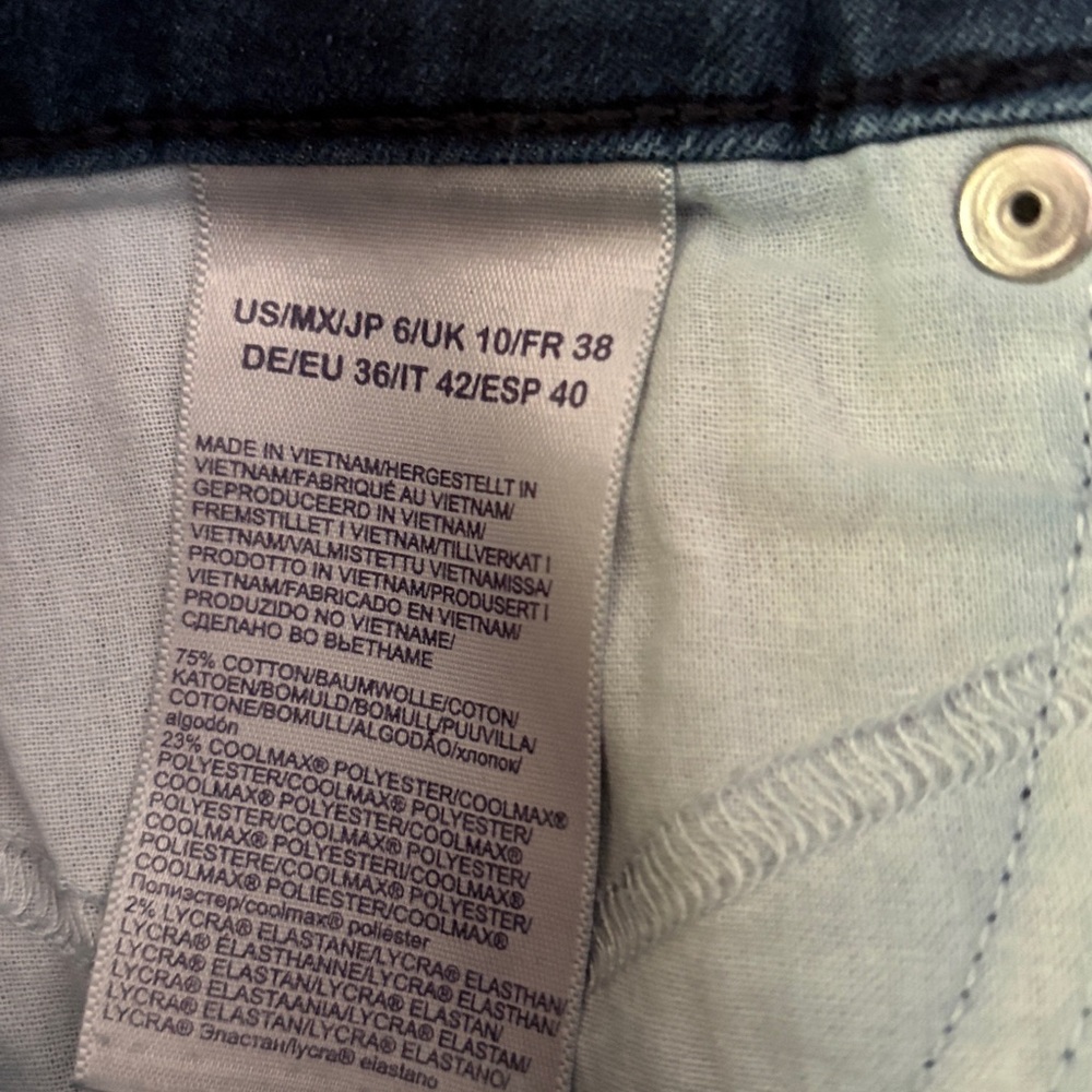 NYDJ Ami skinny ankle jeans dark‎ wash size 6 EUC - Picture 4 of 8